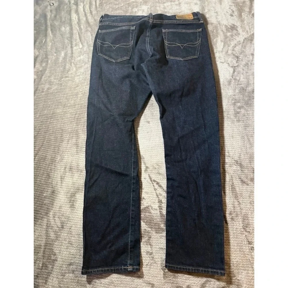 Polo Ralph Lauren Varick Slim Straight Jeans Mens 34x31 Dark Wash Indigo Denim